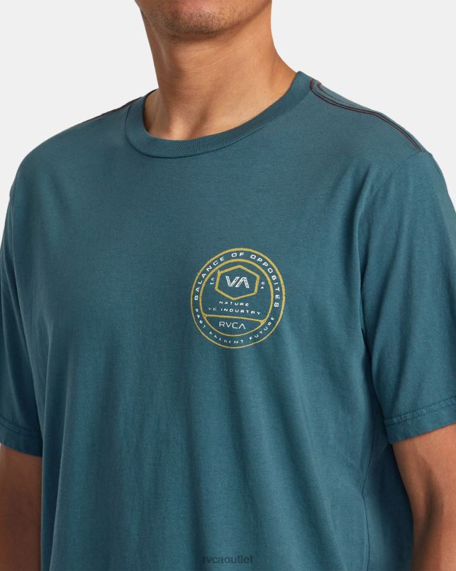 Clothing V84B114 duck blue RVCA Men Tract Tee