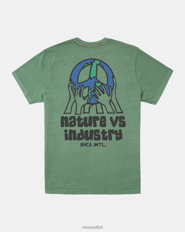 Clothing V84B123 verdite RVCA Men Earth Corp Tee
