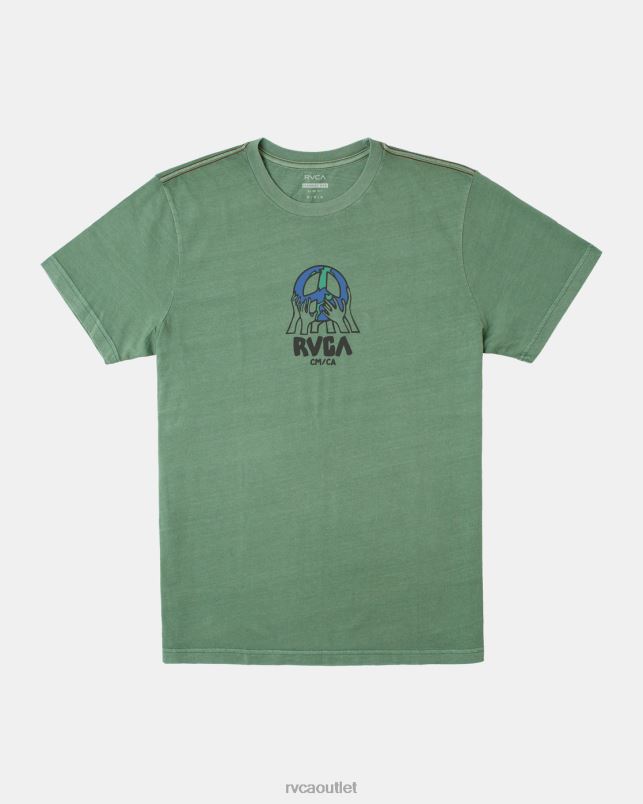 Clothing V84B123 verdite RVCA Men Earth Corp Tee