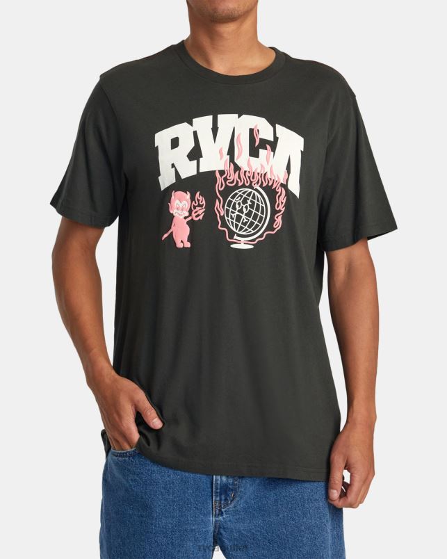 Clothing V84B126 pirate black RVCA Men Detention Tee