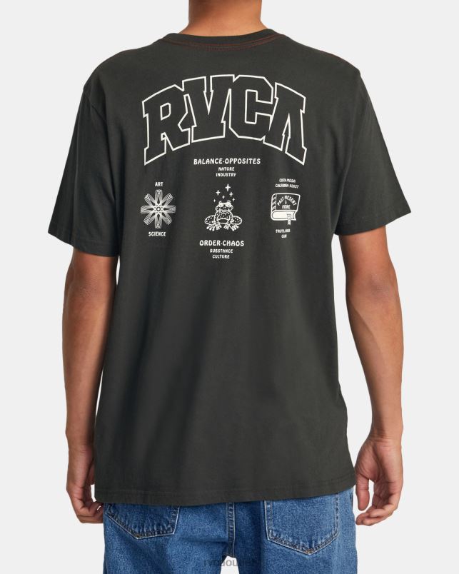 Clothing V84B126 pirate black RVCA Men Detention Tee