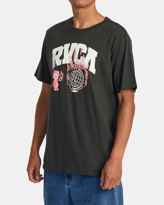 Clothing V84B126 pirate black RVCA Men Detention Tee