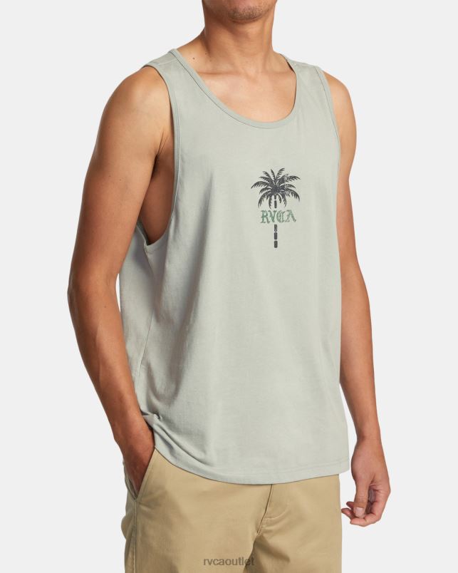 Clothing V84B127 iron RVCA Men Palm Wire Tank