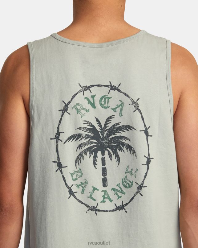Clothing V84B127 iron RVCA Men Palm Wire Tank