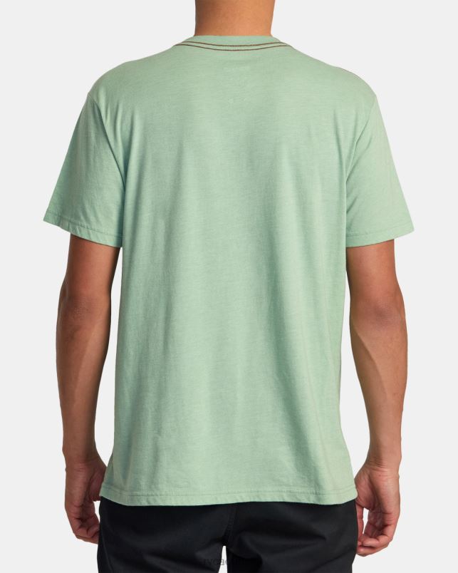 Clothing V84B139 green haze RVCA Men Horizon Ind Tee