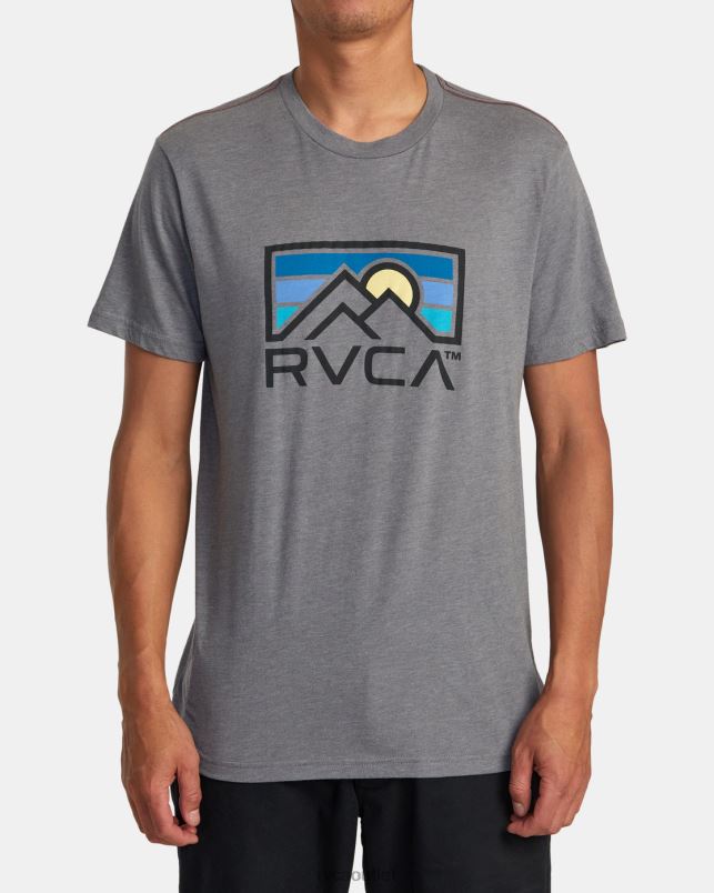 Clothing V84B142 smoke RVCA Men Horizon Ind Tee