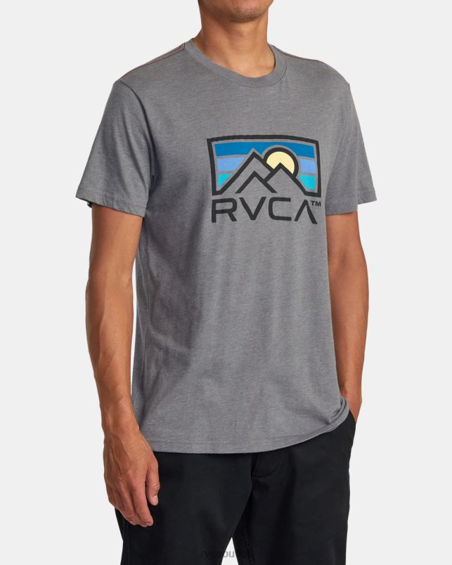 Clothing V84B142 smoke RVCA Men Horizon Ind Tee