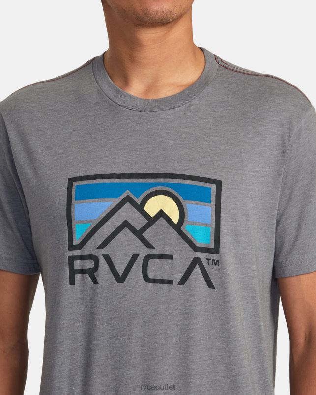 Clothing V84B142 smoke RVCA Men Horizon Ind Tee