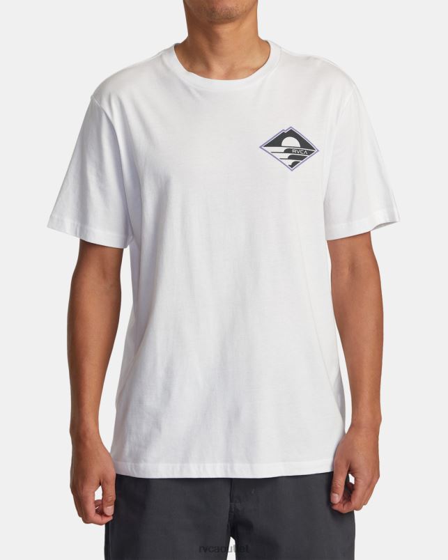 Clothing V84B143 white RVCA Men Sunswell Tee