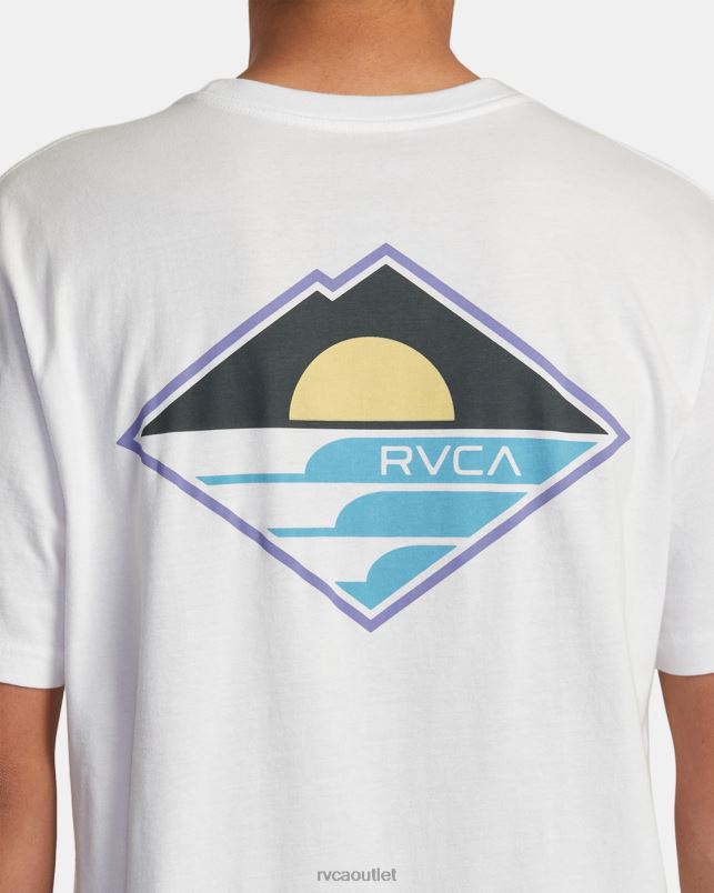 Clothing V84B143 white RVCA Men Sunswell Tee