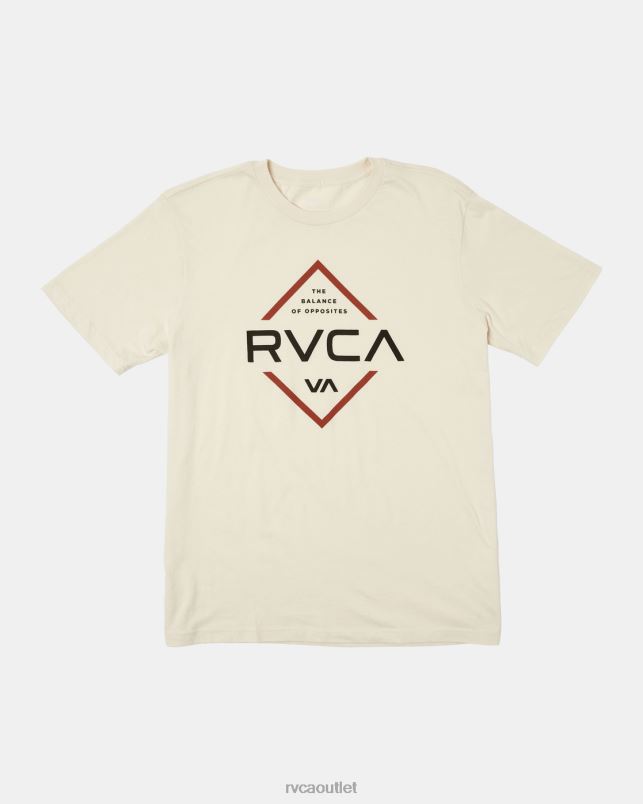 Clothing V84B154 silver bleach RVCA Men Paragram Short Sleeve T-Shirt