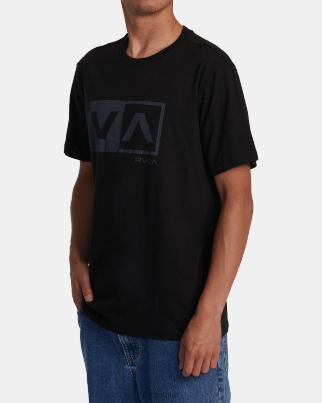 Clothing V84B159 black RVCA Men Balance Box Short Sleeve T-Shirt