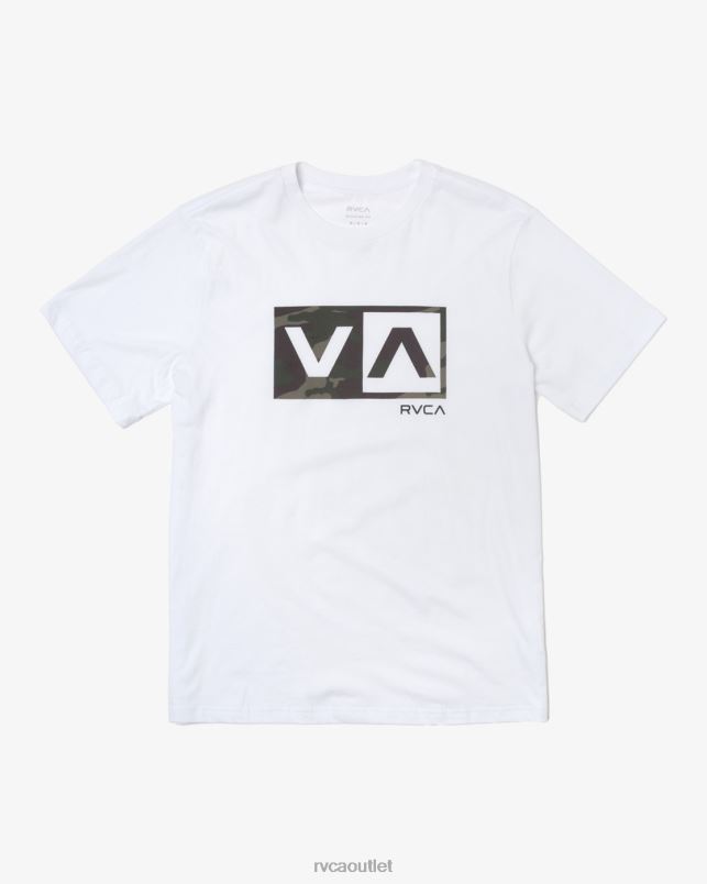 Clothing V84B160 white RVCA Men Balance Box Short Sleeve T-Shirt