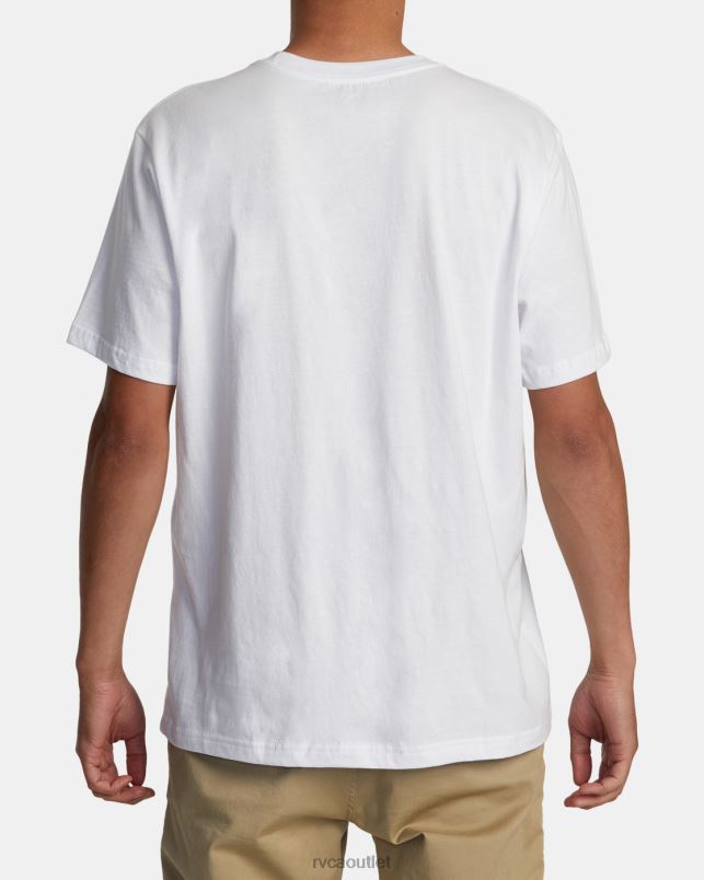 Clothing V84B160 white RVCA Men Balance Box Short Sleeve T-Shirt