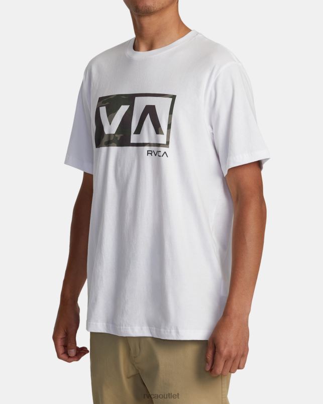 Clothing V84B160 white RVCA Men Balance Box Short Sleeve T-Shirt
