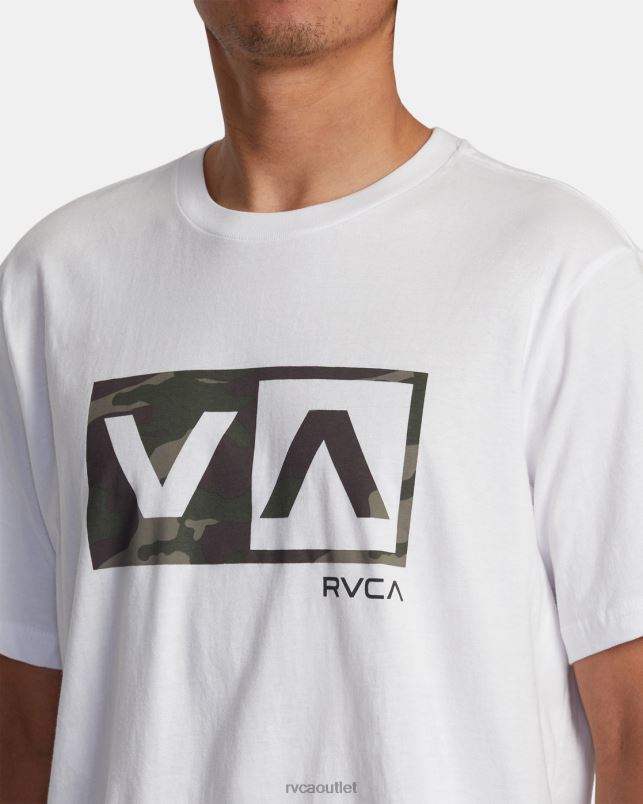 Clothing V84B160 white RVCA Men Balance Box Short Sleeve T-Shirt