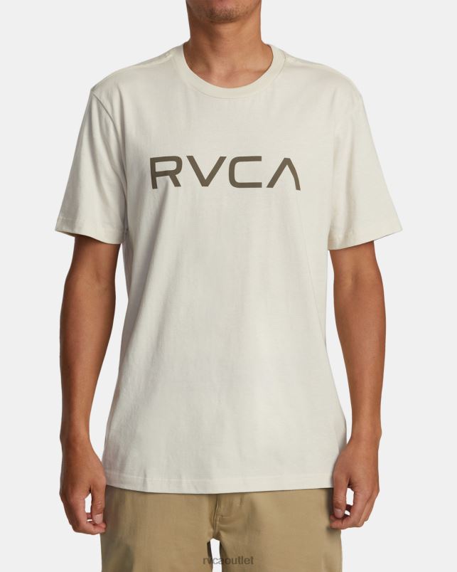 Clothing V84B164 silver bleach RVCA Men Big Short Sleeve T-Shirt