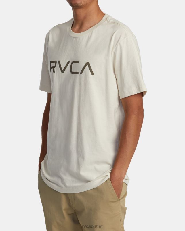 Clothing V84B164 silver bleach RVCA Men Big Short Sleeve T-Shirt