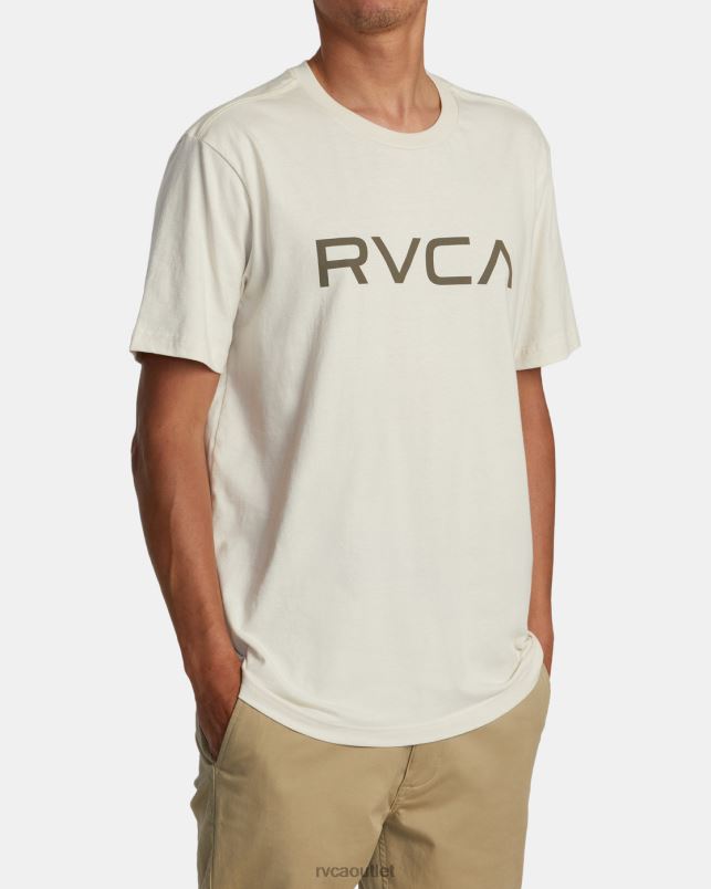 Clothing V84B164 silver bleach RVCA Men Big Short Sleeve T-Shirt