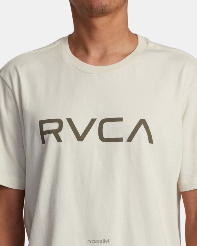 Clothing V84B164 silver bleach RVCA Men Big Short Sleeve T-Shirt