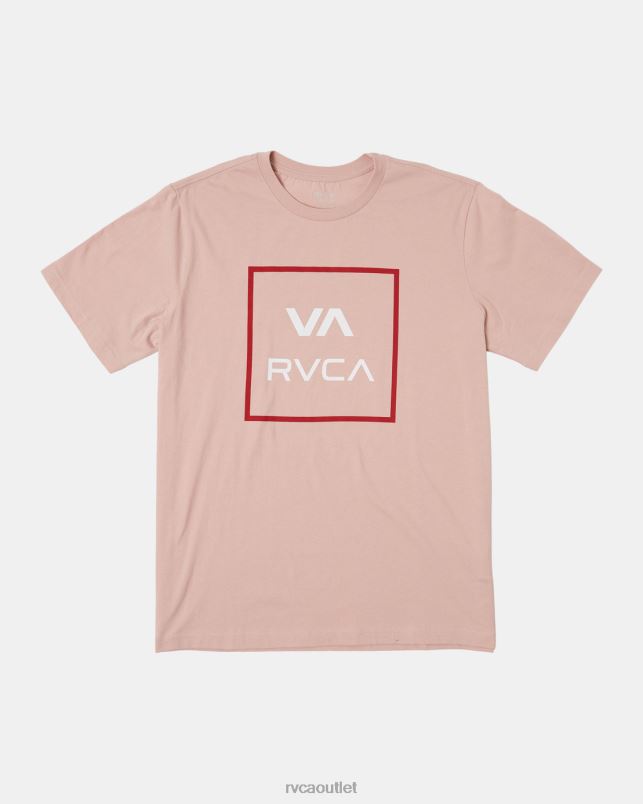 Clothing V84B166 pale mauve RVCA Men VA All The Way Short Sleeve T-Shirt