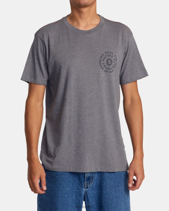 Clothing V84B16 smoke RVCA Men Hypnosis Tee