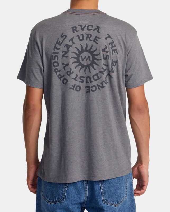 Clothing V84B16 smoke RVCA Men Hypnosis Tee
