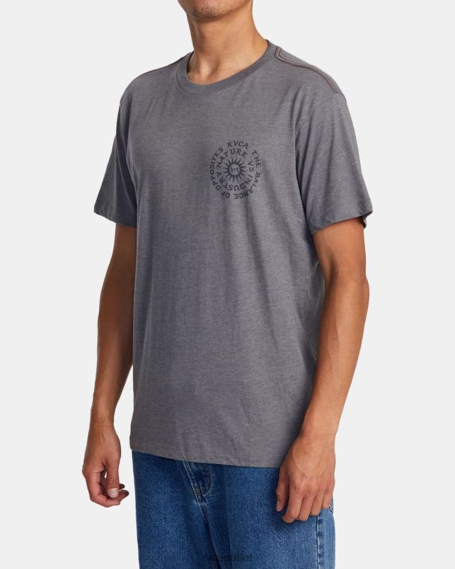 Clothing V84B16 smoke RVCA Men Hypnosis Tee