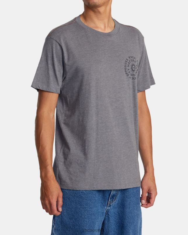 Clothing V84B16 smoke RVCA Men Hypnosis Tee