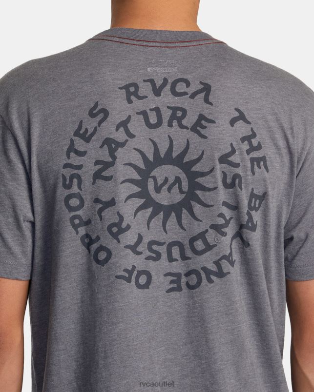 Clothing V84B16 smoke RVCA Men Hypnosis Tee