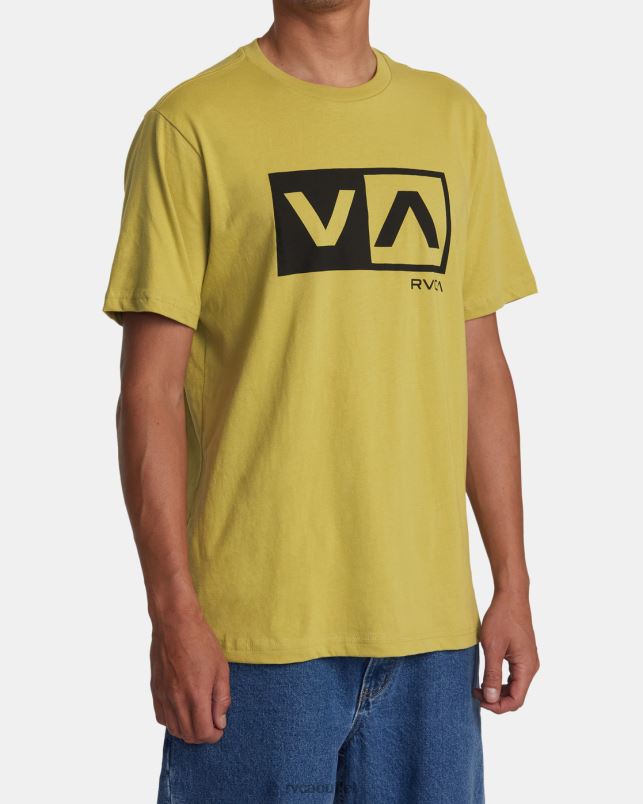 Clothing V84B171 avocado RVCA Men Balance Box Short Sleeve T-Shirt