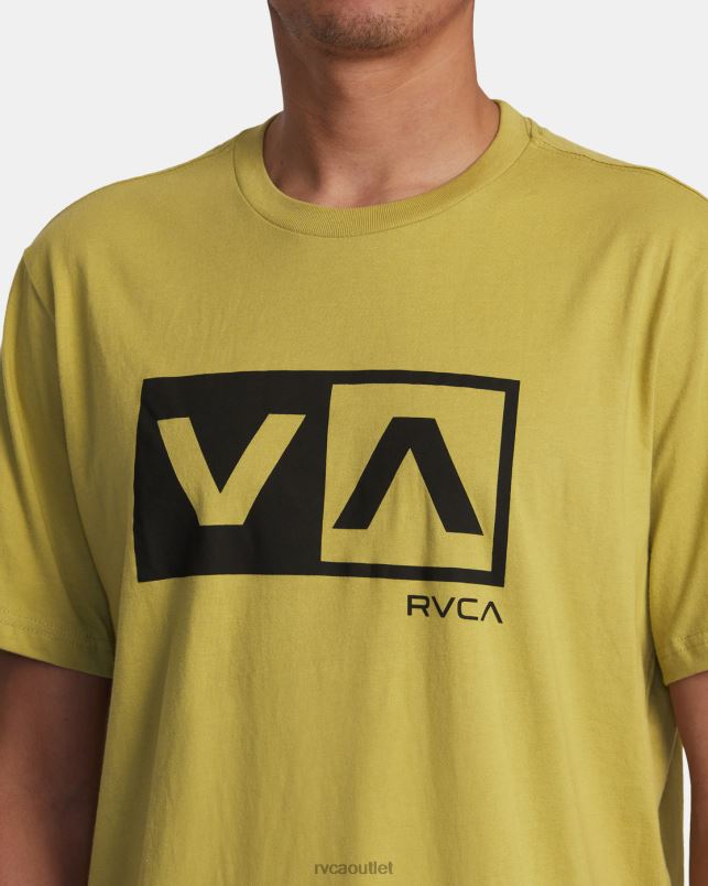 Clothing V84B171 avocado RVCA Men Balance Box Short Sleeve T-Shirt