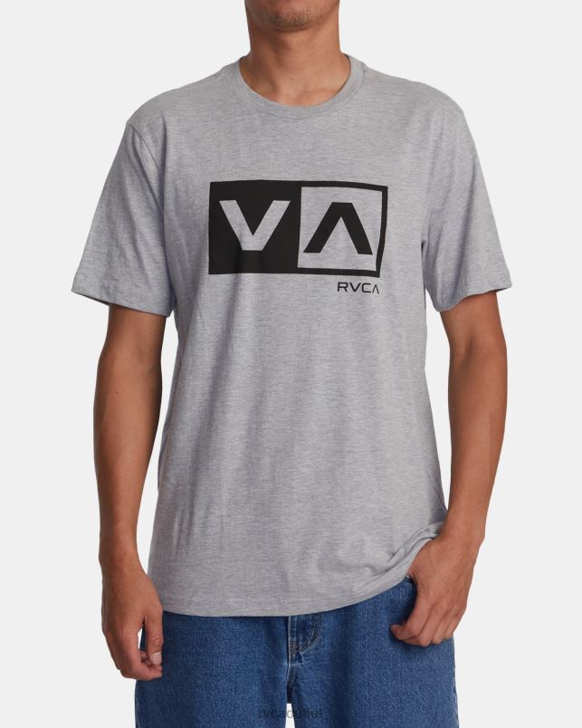 Clothing V84B176 athletic heather RVCA Men Balance Box Short Sleeve T-Shirt