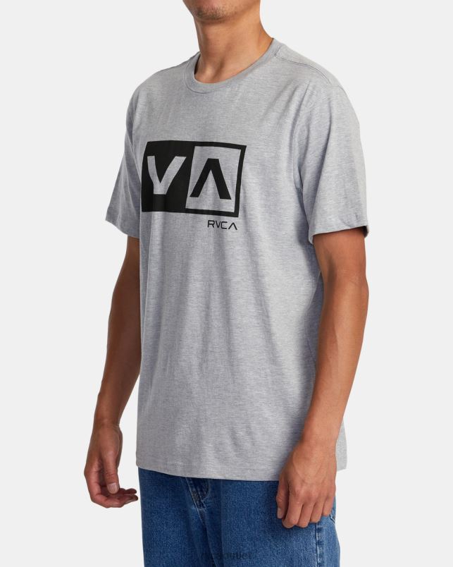 Clothing V84B176 athletic heather RVCA Men Balance Box Short Sleeve T-Shirt