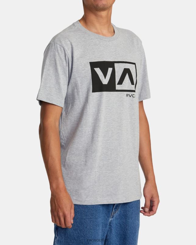 Clothing V84B176 athletic heather RVCA Men Balance Box Short Sleeve T-Shirt