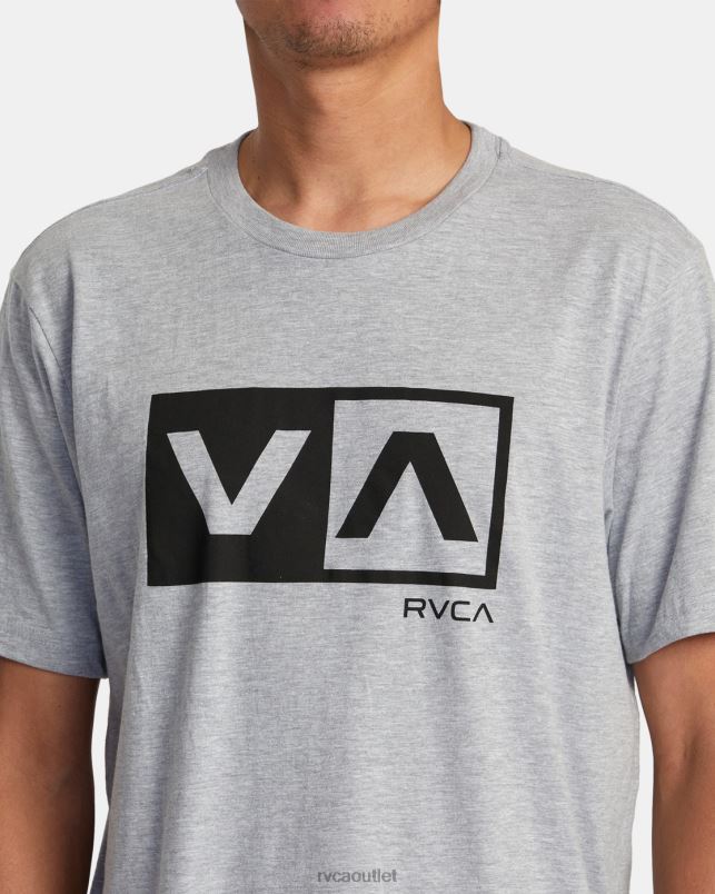 Clothing V84B176 athletic heather RVCA Men Balance Box Short Sleeve T-Shirt