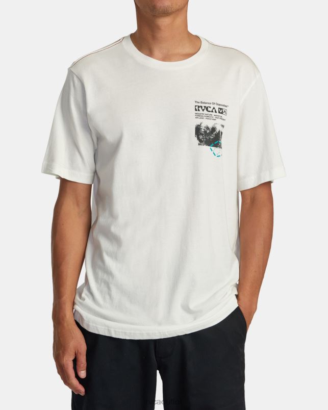 Clothing V84B183 antique white RVCA Men Ethnobotony Tee
