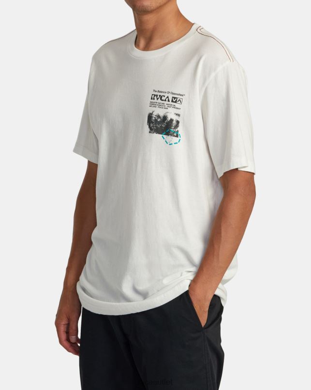 Clothing V84B183 antique white RVCA Men Ethnobotony Tee
