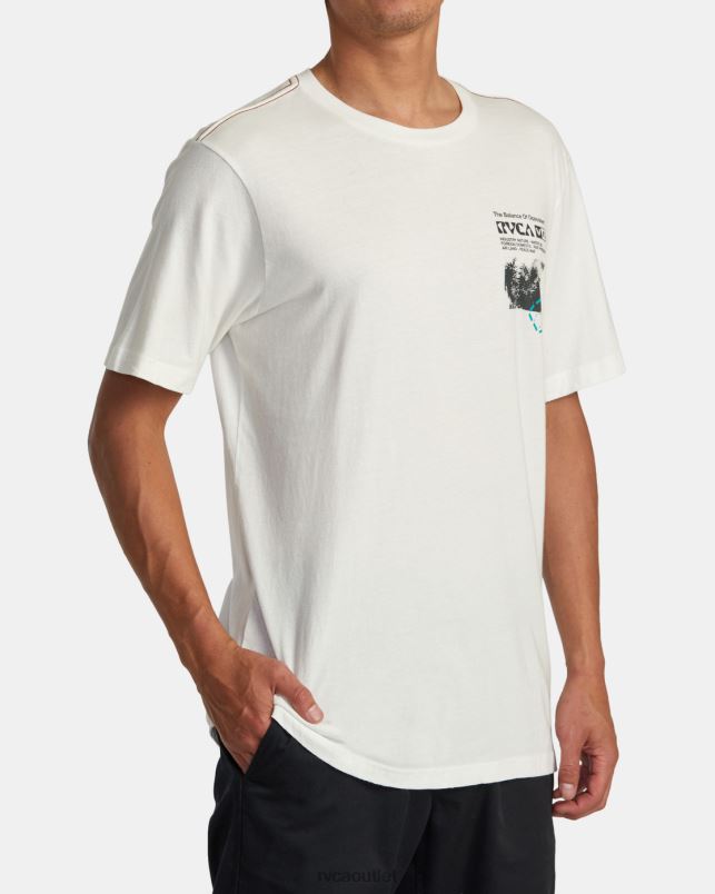 Clothing V84B183 antique white RVCA Men Ethnobotony Tee