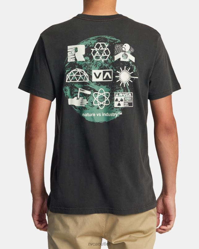 Clothing V84B187 pirate black RVCA Men Infografik Tee