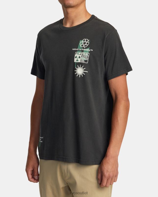 Clothing V84B187 pirate black RVCA Men Infografik Tee