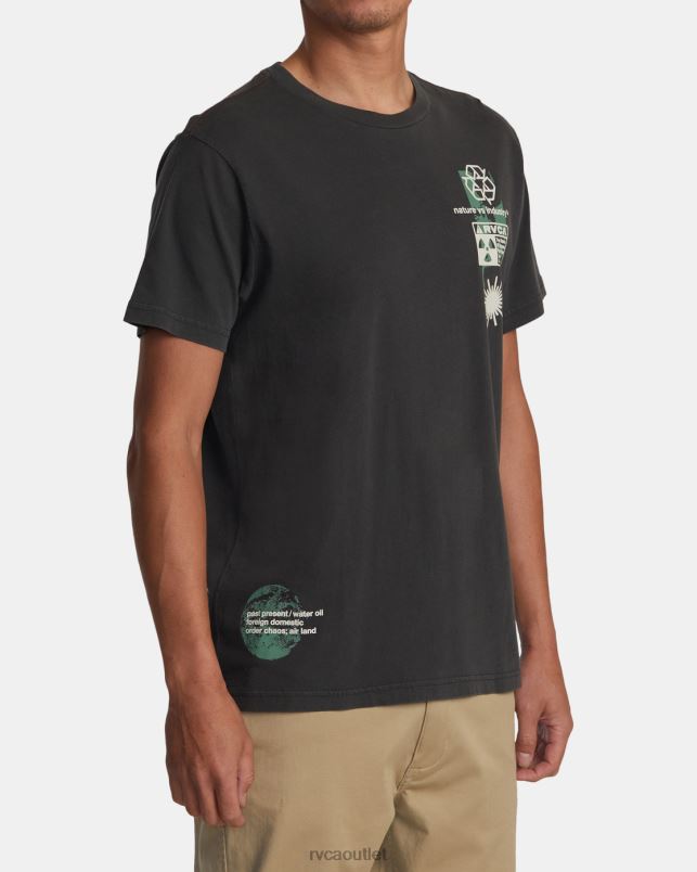 Clothing V84B187 pirate black RVCA Men Infografik Tee