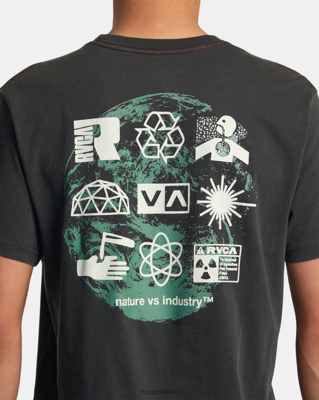 Clothing V84B187 pirate black RVCA Men Infografik Tee