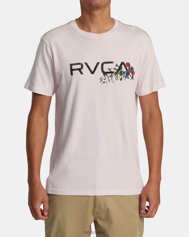 Clothing V84B18 light pink RVCA Men Arrangement Tee