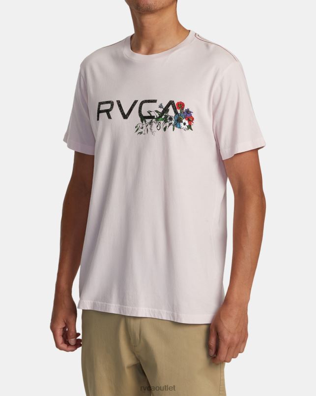 Clothing V84B18 light pink RVCA Men Arrangement Tee