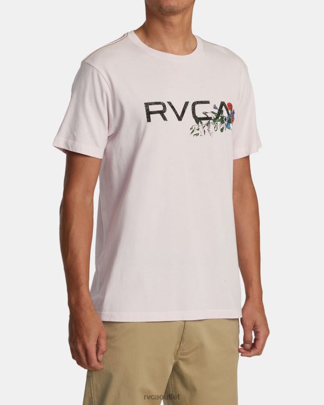 Clothing V84B18 light pink RVCA Men Arrangement Tee