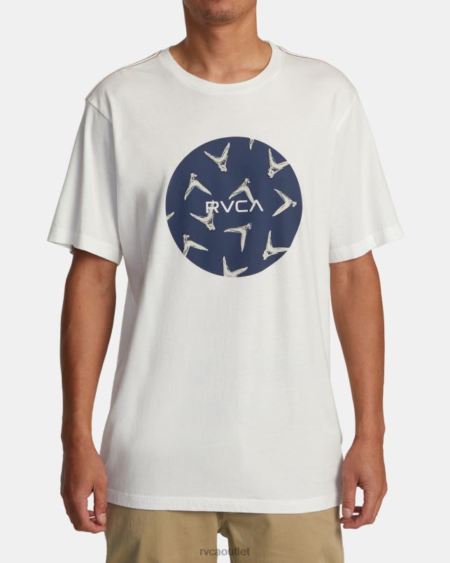 Clothing V84B191 antique white RVCA Men Hawaii Motors Fins Tee