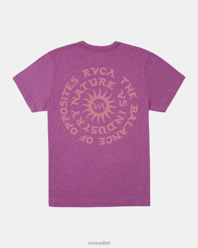 Clothing V84B1 light purple RVCA Men Hypnosis Tee