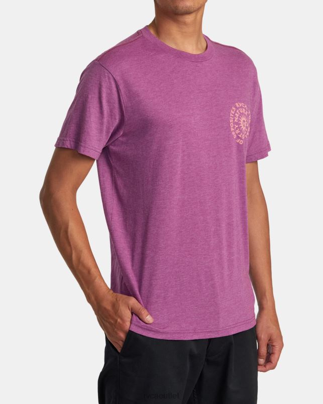 Clothing V84B1 light purple RVCA Men Hypnosis Tee