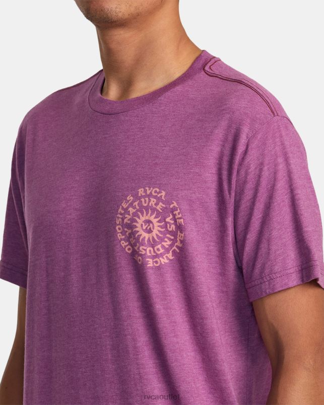 Clothing V84B1 light purple RVCA Men Hypnosis Tee